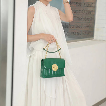 Oily Wax Cowhide Bag Niche Design Fashion