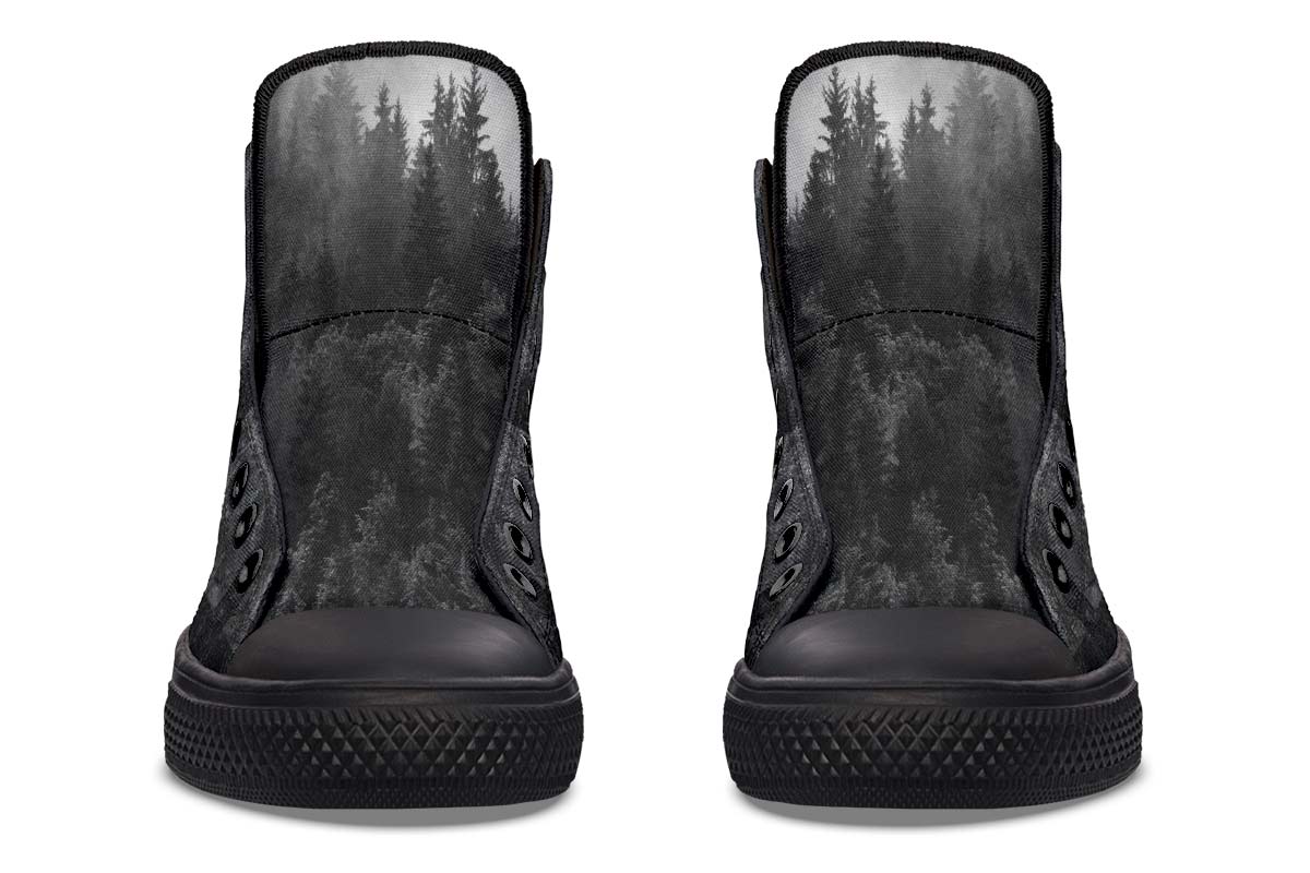 Printed Couple High-top Canvas Shoes