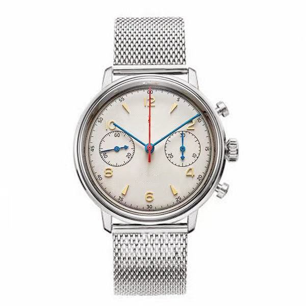 Pot Glass 5 Hand Multifunction Atmospheric Quartz Watch