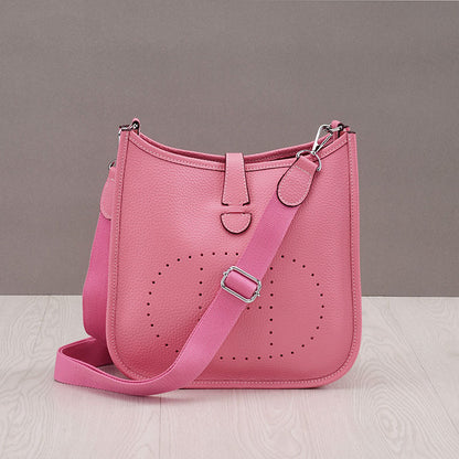 Women Litchi Stria Leather Crossbody Shoulder Togo Classic Purse Handbag Bags H