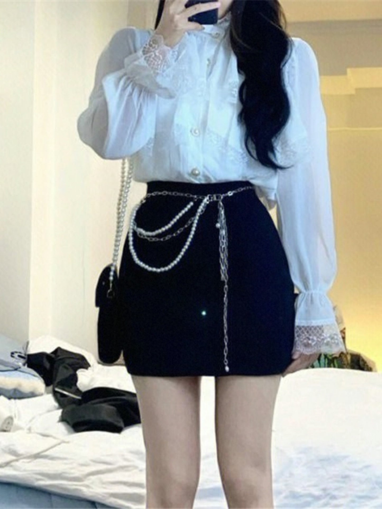 Western Style Ruffled Top For Women
