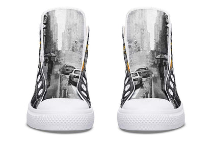 Printed Couple High-top Canvas Shoes