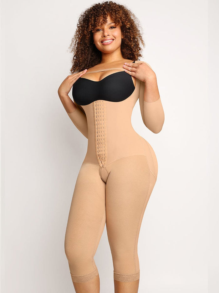 U-shaped Free Cutting Cuff Design Postsurgical Breast Support Butt Lifting Fajas