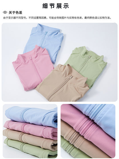 Tummy control yoga jacket.