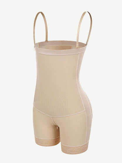 Pretty Detachable Straps Side Zip Faja Body Shaper