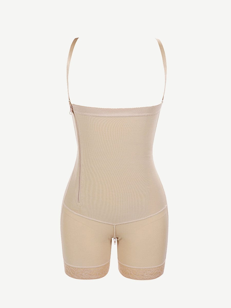 Pretty Detachable Straps Side Zip Faja Body Shaper