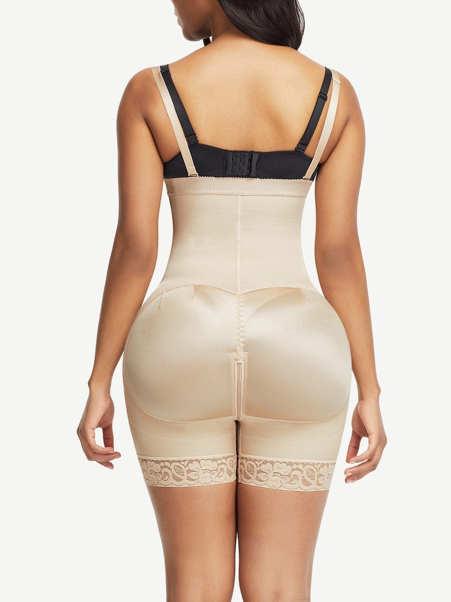 Pretty Detachable Straps Side Zip Faja Body Shaper