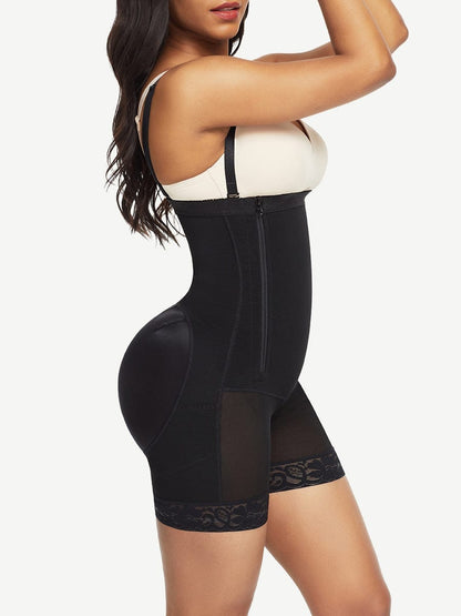 Pretty Detachable Straps Side Zip Faja Body Shaper