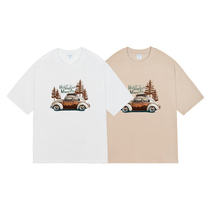 Fashion Brand Loose Casual Men's Short Sleeve