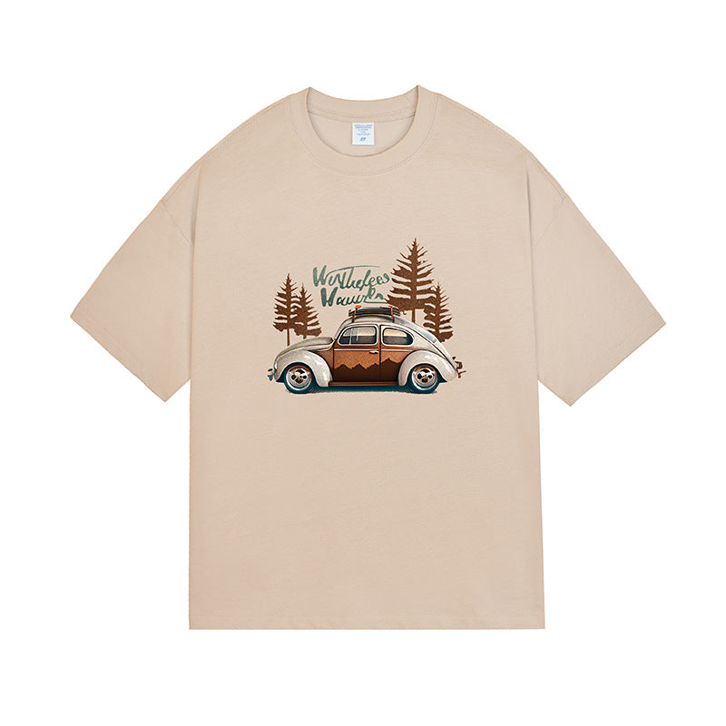 Fashion Brand Loose Casual Men's Short Sleeve