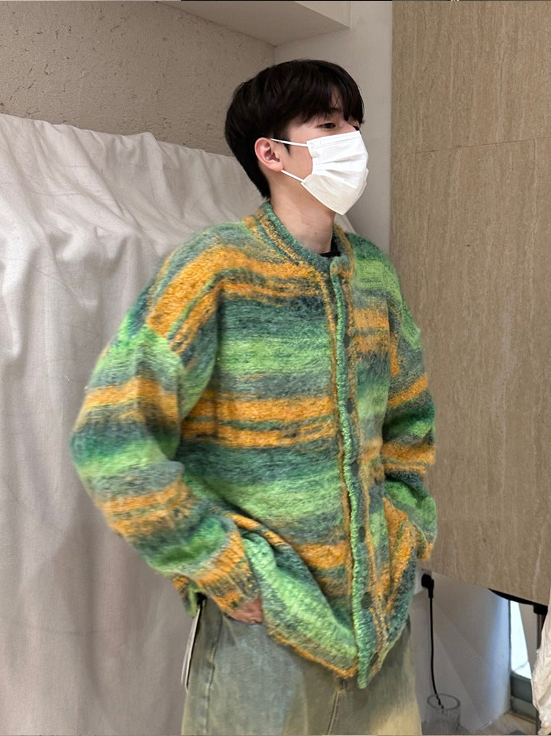 Autumn Contrast Color Pattern Sweater