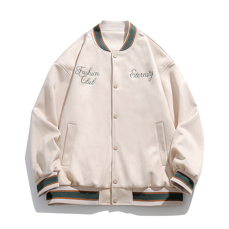 Student Casual Jacket Coat Suede