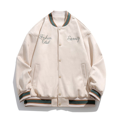 Student Casual Jacket Coat Suede