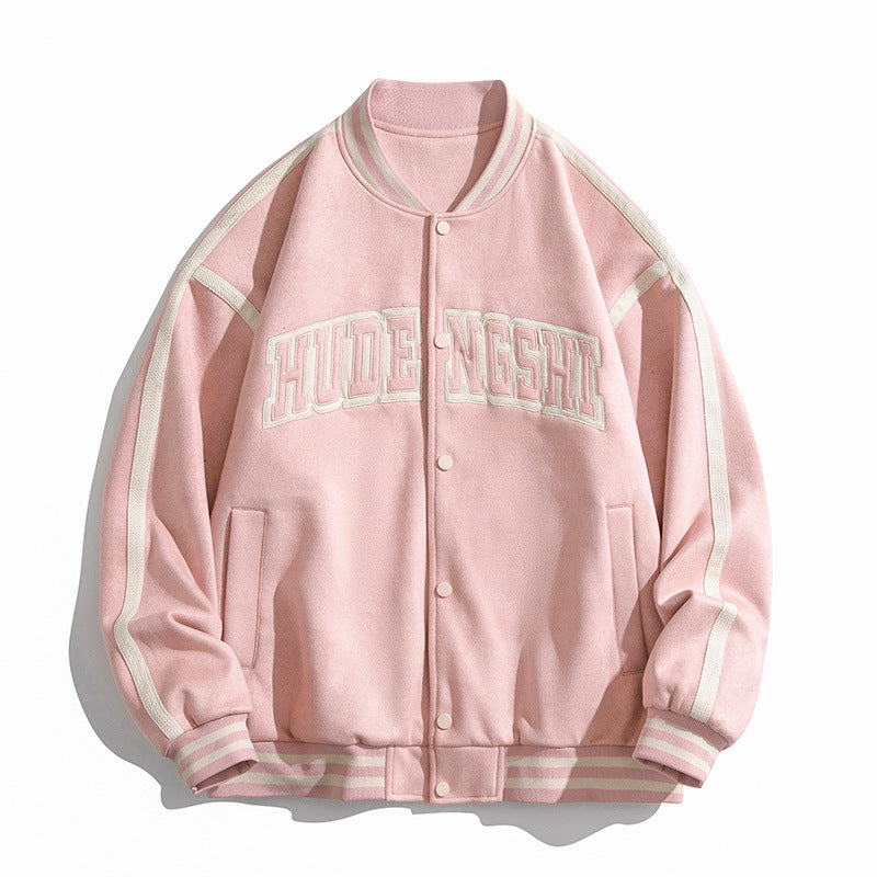 Student Casual Jacket Coat Suede