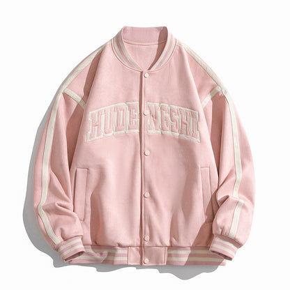 Student Casual Jacket Coat Suede