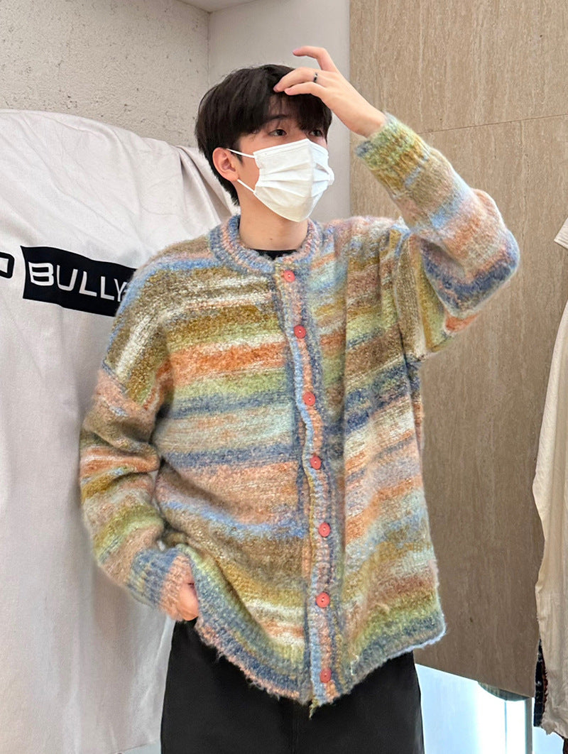 Autumn Contrast Color Pattern Sweater