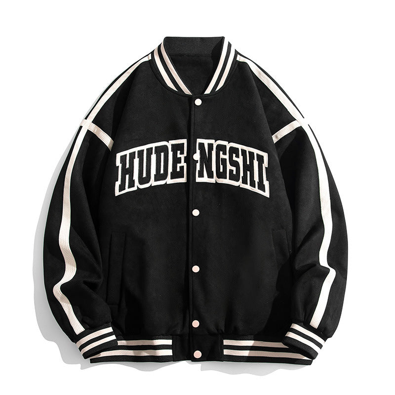 Student Casual Jacket Coat Suede