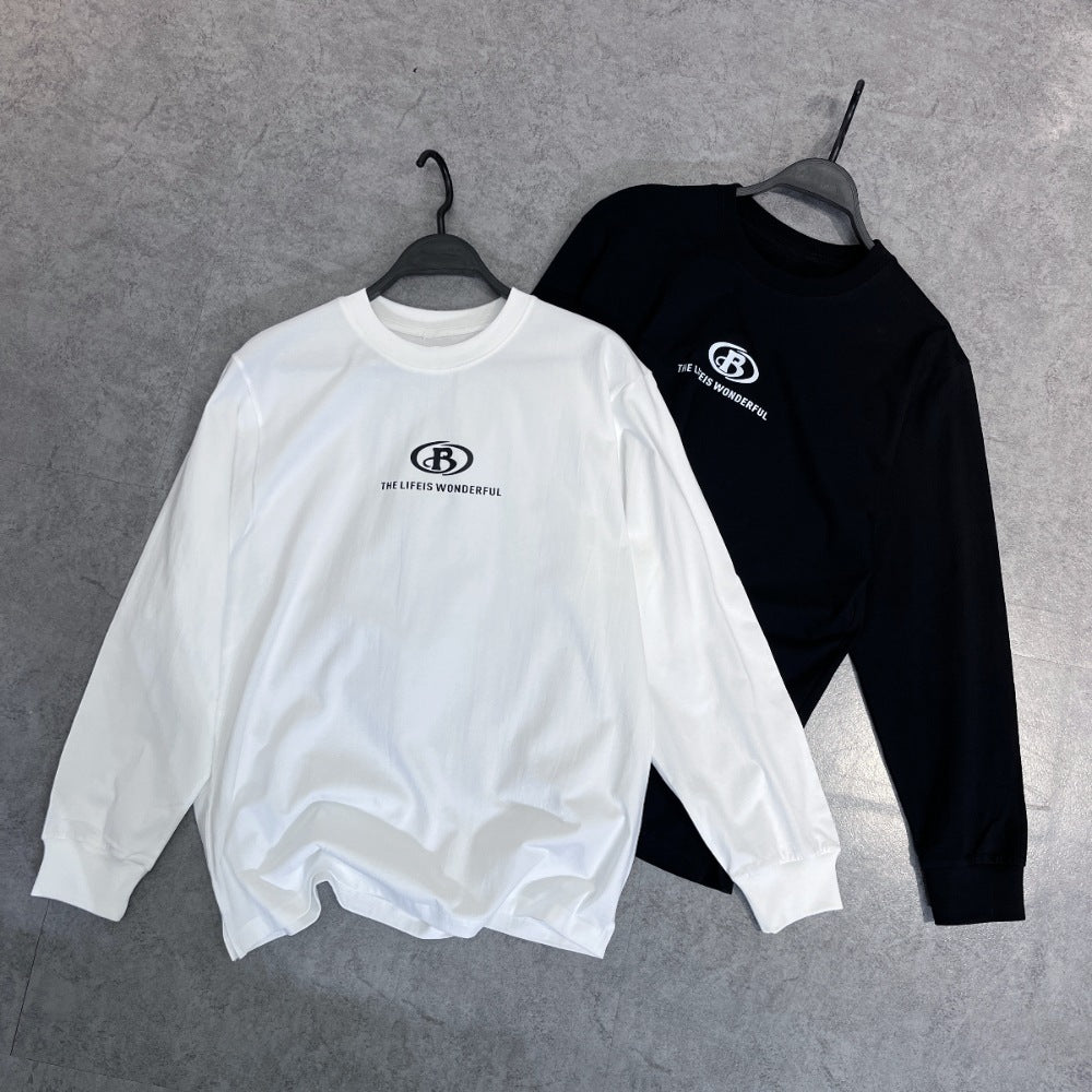 T-shirt Loose Round Neck Pullover Bottoming Shirt