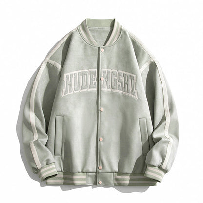 Student Casual Jacket Coat Suede