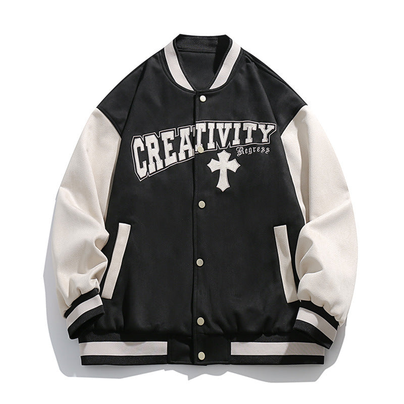 Student Casual Jacket Coat Suede