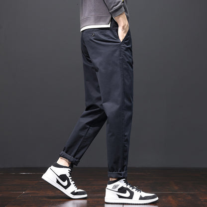 Plus Size Casual Loose Straight Men's Pants
