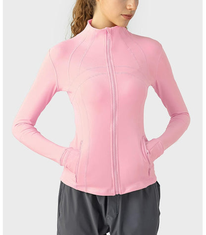 Buy Full Zip Up Fitted Yoga Jacket for Stylish Comfort at Divine Classiques