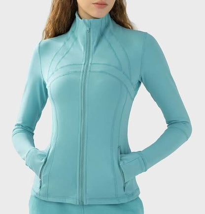Buy Full Zip Up Fitted Yoga Jacket for Stylish Comfort at Divine Classiques