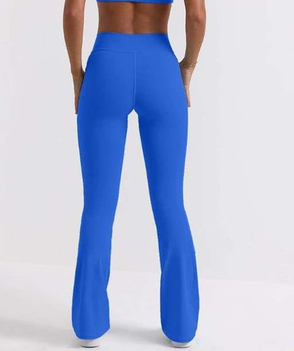 Cross Flared Yoga Pants for Fashionable Fitness at Divine Classiques