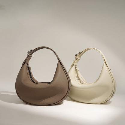 Women's Fashion Simple Top Layer Cowhide Leather Single-shoulder Bag