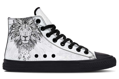 Printed Couple High-top Canvas Shoes