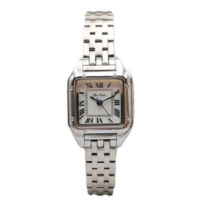 Fashion Square Simple Steel Band Quartz Watch