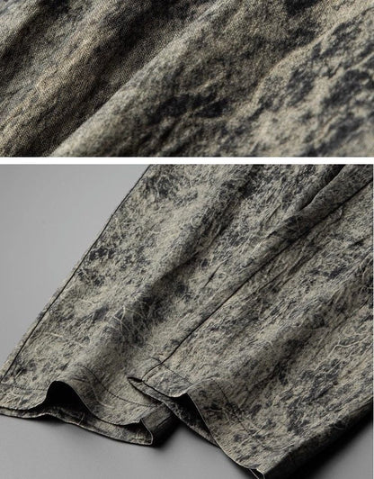 Light Luxury High-end Smooth And Flowing Retro Ice Silk Acetate Pants