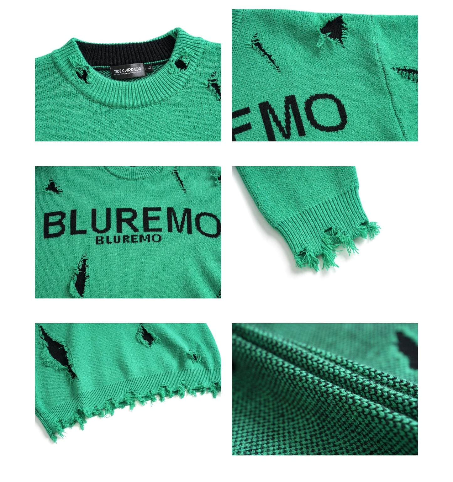 High-Grade Ripped Pullover Sweater
