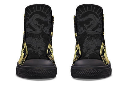 Printed Couple High-top Canvas Shoes