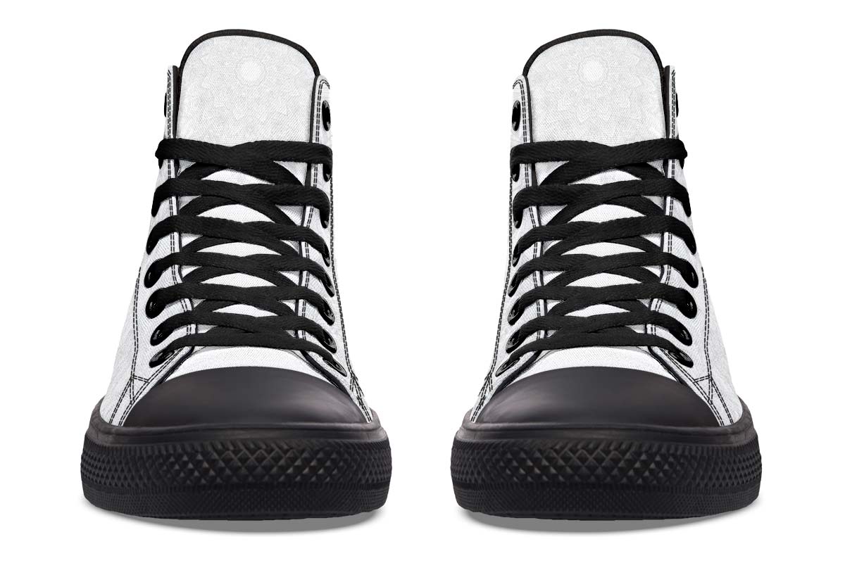 Printed Couple High-top Canvas Shoes