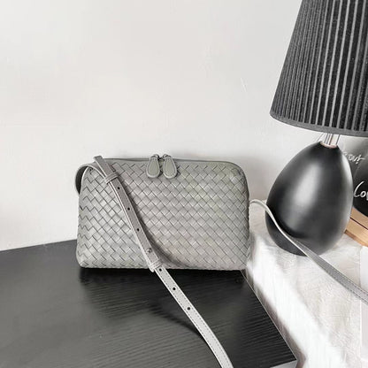Leather Message Bag Hand-woven Sheepskin Single-strap Shoulder