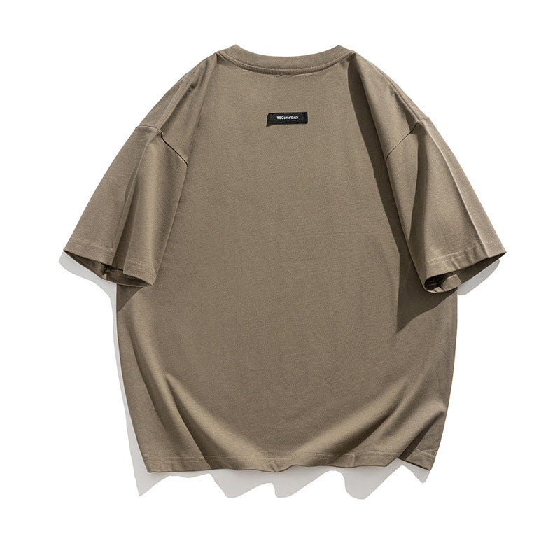Vintage Printed Casual Half Sleeve Men