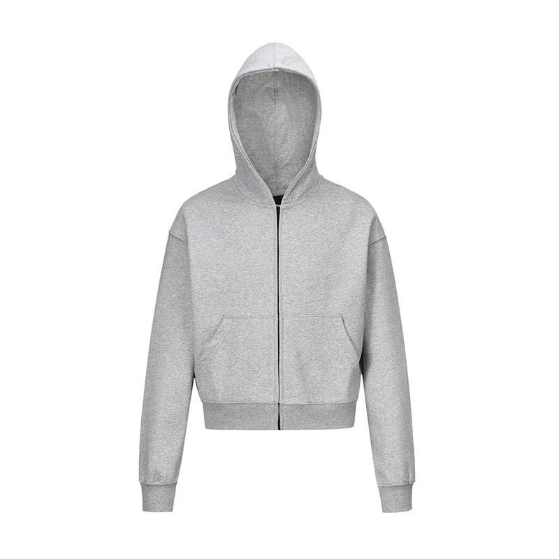 Solid Color Short Hoodie For Men And Women