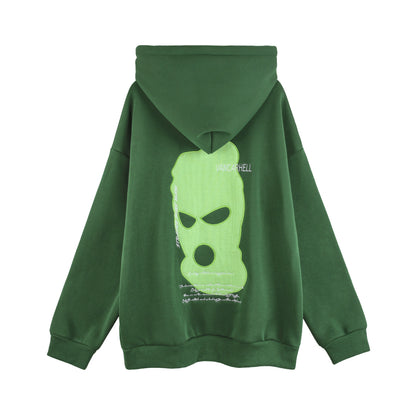Mexican Bandit Headgear Embroidered Hoodie Fleece Padded Coat