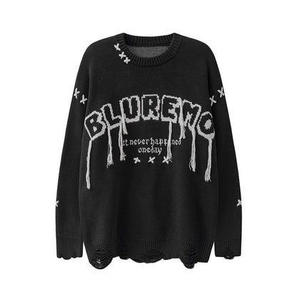 Original Men's And Women's Round Neck Knitted Sweater