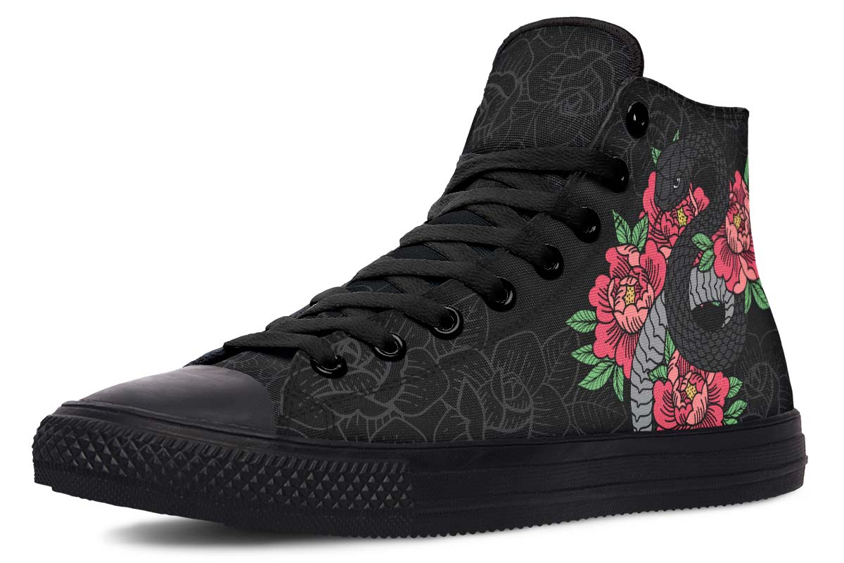 Printed Couple High-top Canvas Shoes