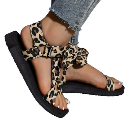 Summer Color Matching Beach Sandals Casual Plus Size Women