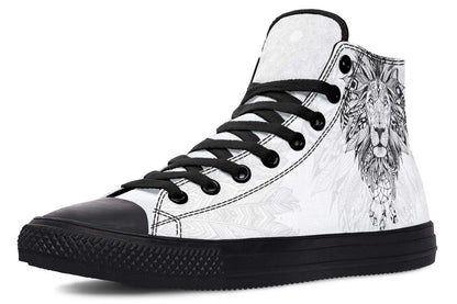 Printed Couple High-top Canvas Shoes