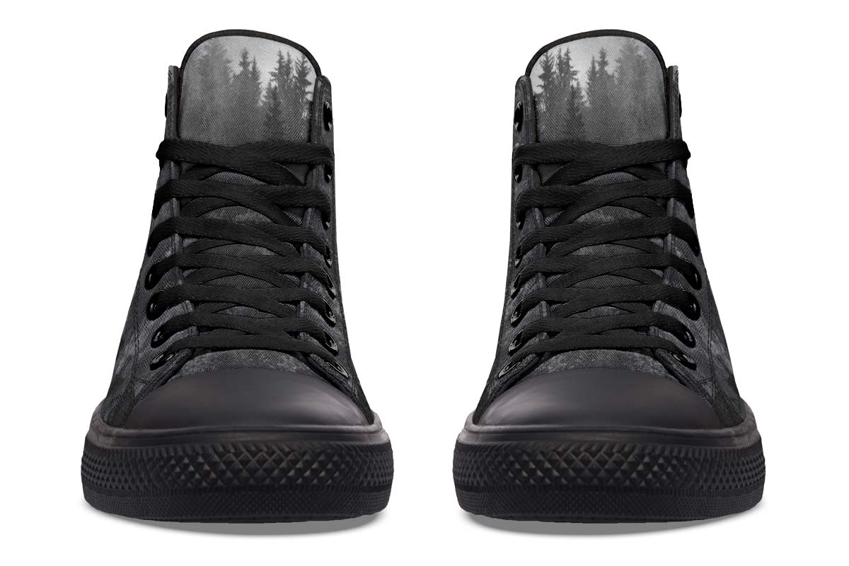 Printed Couple High-top Canvas Shoes