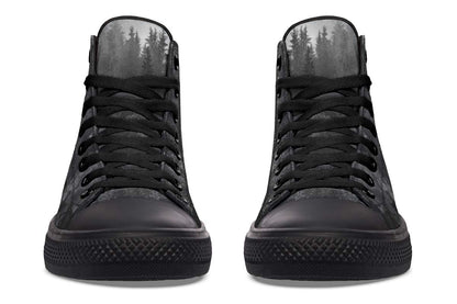 Printed Couple High-top Canvas Shoes