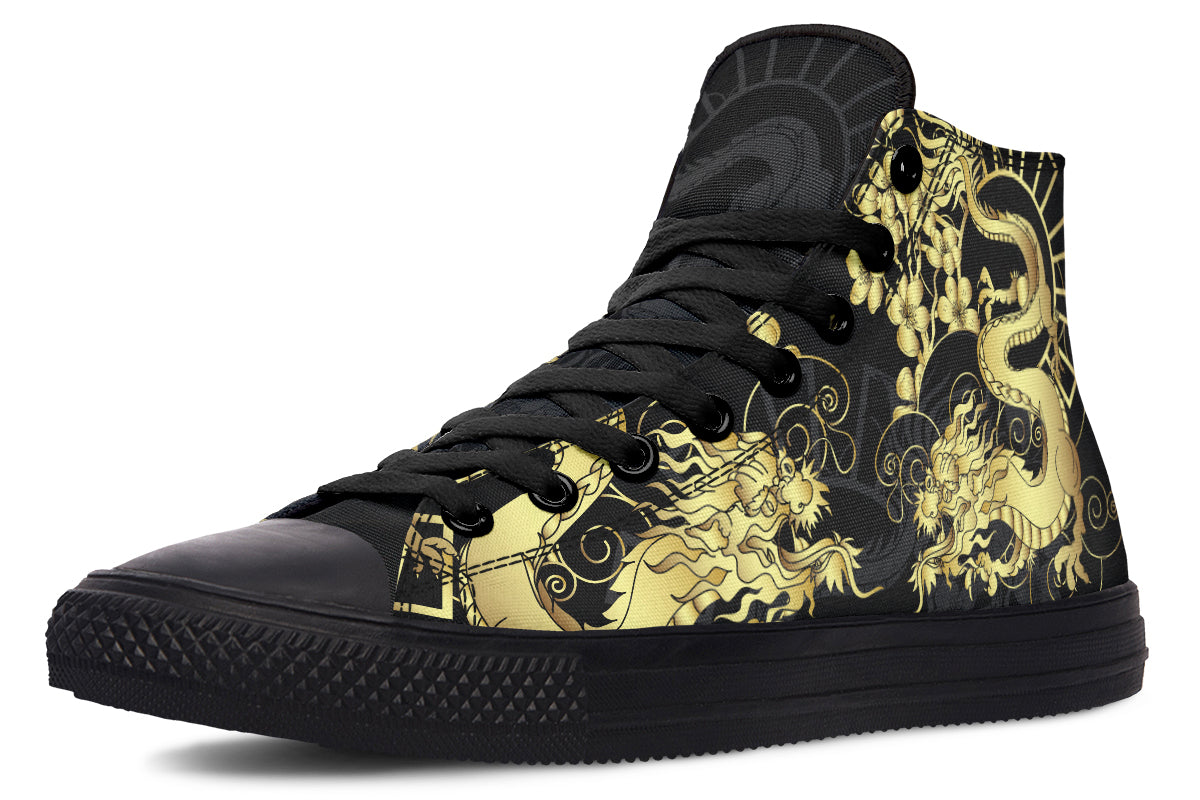 Printed Couple High-top Canvas Shoes