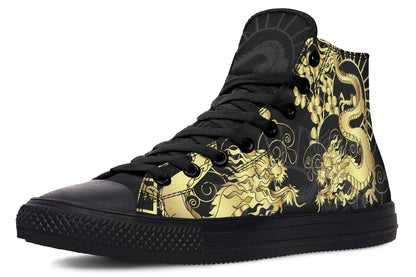 Printed Couple High-top Canvas Shoes