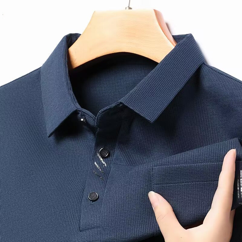 Men's Long Sleeve Cotton Casual Bottoming Shirt