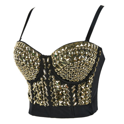 Steel Ring Detachable Shoulder Strap Tube Top