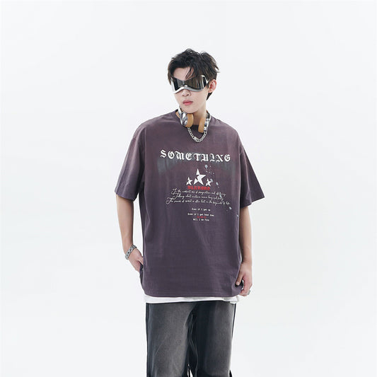 Washed And Worn Short Sleeve for Men